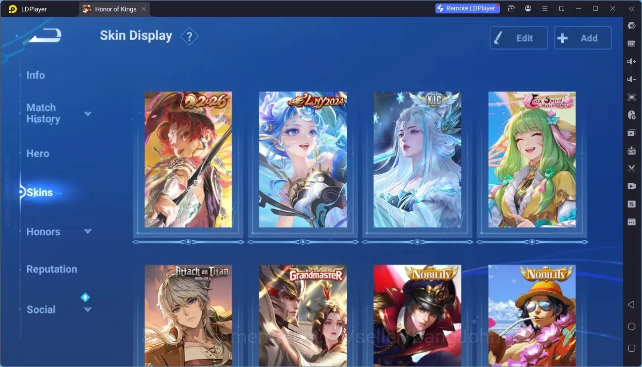 Honor of Kings Accounts Global | 99H 72S |5 LNY SKIN, Diao Chan, Di Renjie image 3