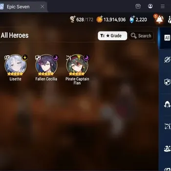 Epic Seven Accounts Starter Global Unverif|Best Starter|3 ML(Lisette,F.Cecilia,PC.Flan)|PoH ON|SS 2.2K|Side Story Locked|MoR