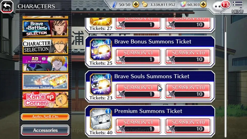 Bleach: Brave Souls Accounts High-End GLOBAL END GAME 1,4M BP+60k ORB|Lv300(DT Ichigo,2 New Ichigo,TYBW25 Yukio,Riruka,10th 19