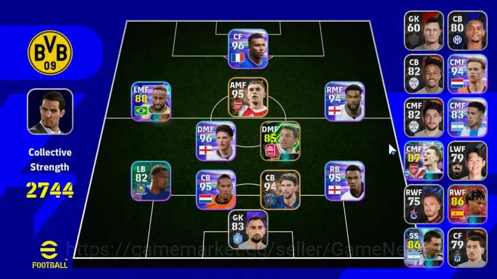eFootball Accounts Legends & Iconic Players Android|Show Time Neymar Jr,Martin Odegaard,Lamine Yamal,Lionel Messi|Epic Mark 1