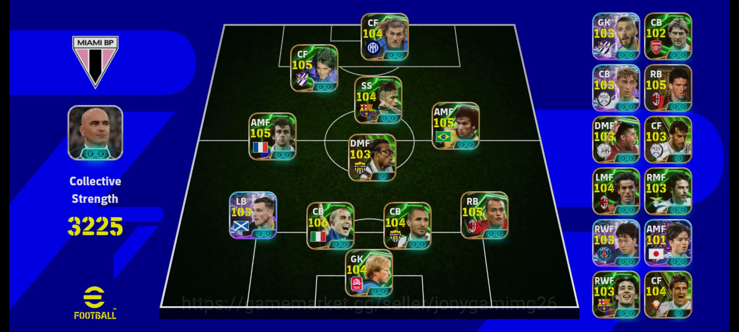 eFootball Accounts Ultra Strong eFootball Account 3225 Team | Messi image 1