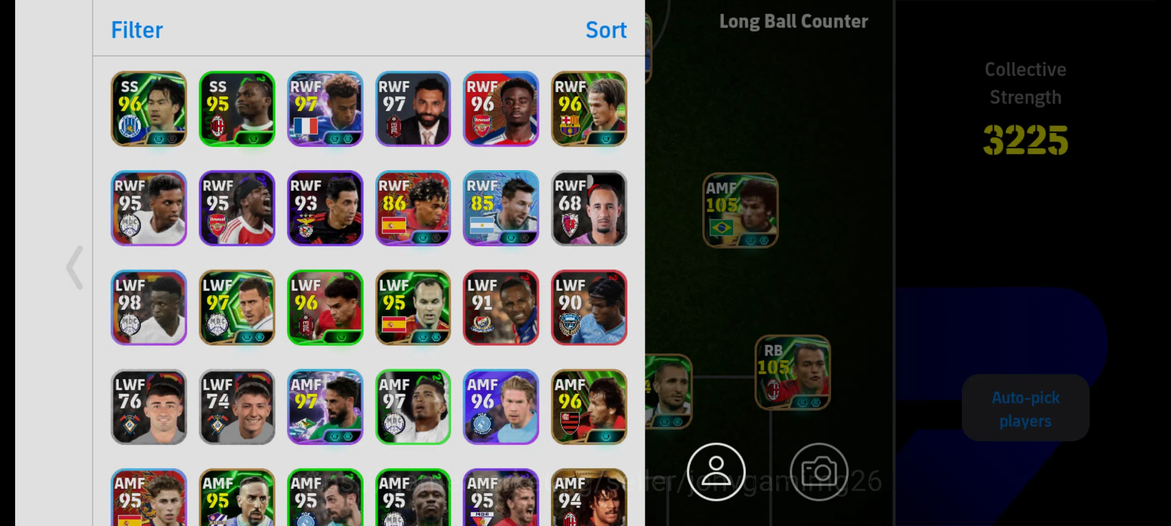 eFootball Accounts Ultra Strong eFootball Account 3225 Team | Messi image 5