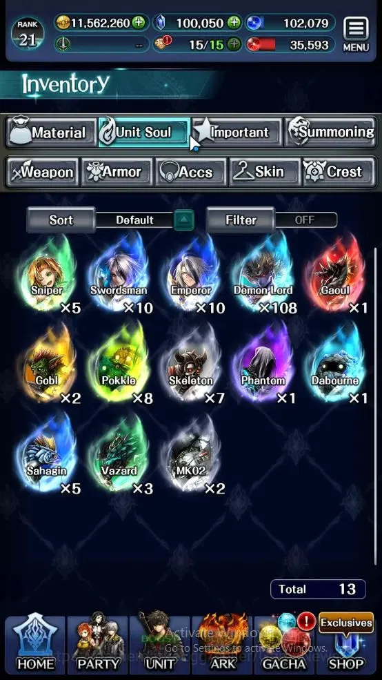 Last Cloudia Accounts Others GLOBAL|100k Crys|Collab Brave Frontier (Oracle Knight Ark)+Top Tier Units (Telestio,G 10