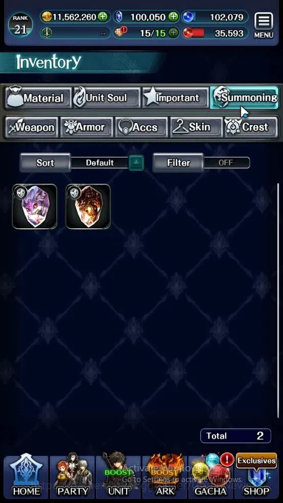 Last Cloudia Accounts Others GLOBAL|100k Crys|Collab Brave Frontier (Oracle Knight Ark)+Top Tier Units (Telestio,G 12