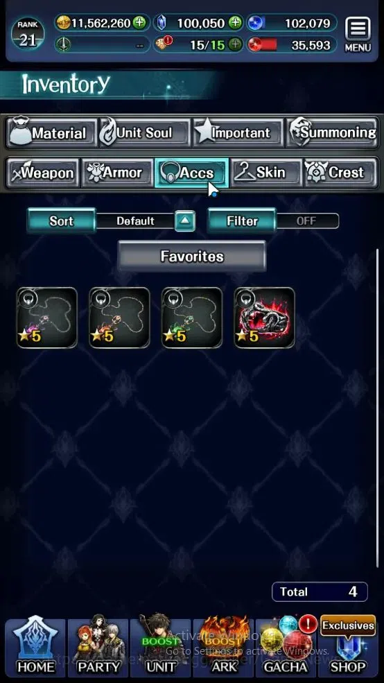 Last Cloudia Accounts Others GLOBAL|100k Crys|Collab Brave Frontier (Oracle Knight Ark)+Top Tier Units (Telestio,G 14