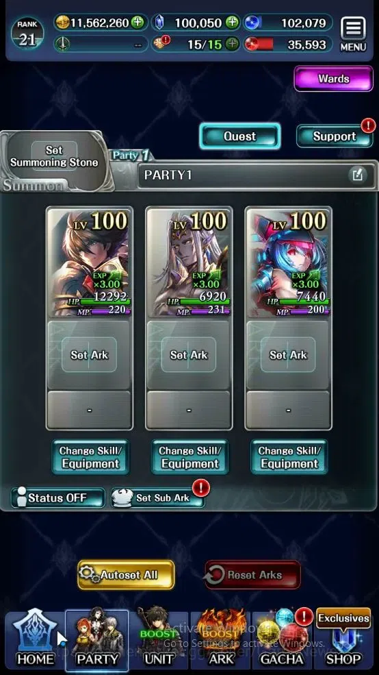 Last Cloudia Accounts Others GLOBAL|100k Crys|Collab Brave Frontier (Oracle Knight Ark)+Top Tier Units (Telestio,G 5