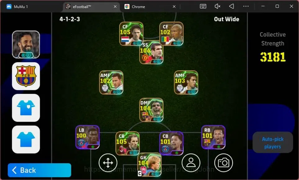 eFootball Accounts ANDROID|PW 3181|Epc Eric Cantona|Epc Franco Baresi image 2