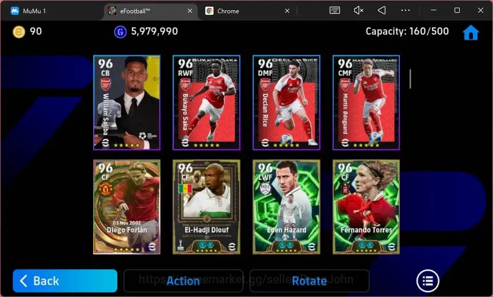 eFootball Accounts ANDROID|PW 3181|Epc Eric Cantona|Epc Franco Baresi image 7