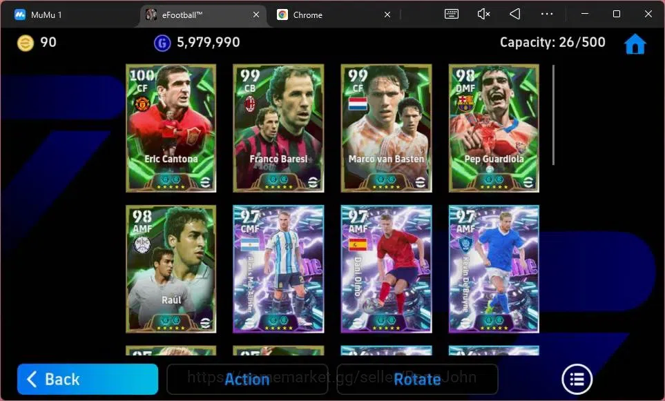 eFootball Accounts ANDROID|PW 3181|Epc Eric Cantona|Epc Franco Baresi image 8