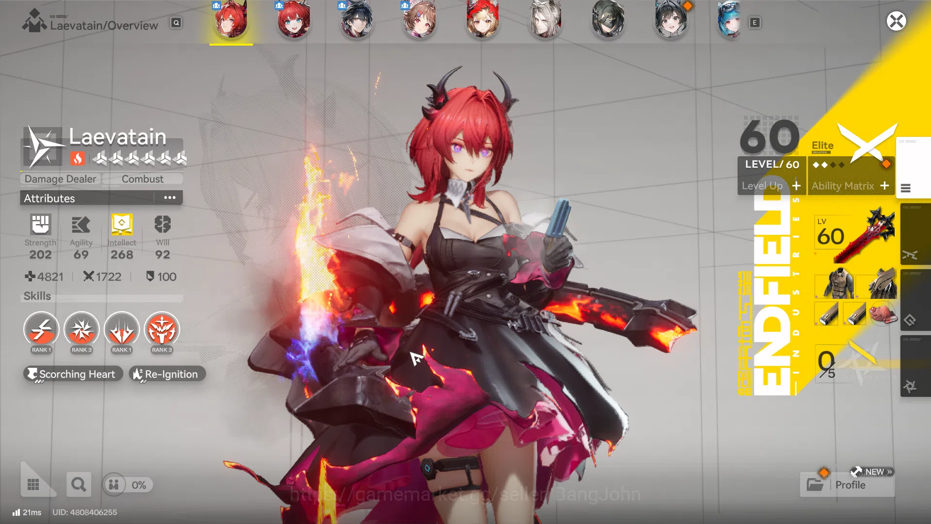 Arknights: Endfield Accounts ASIA | Mid Game | 2limit+2Sign | Laevatain +Sign,R image 1
