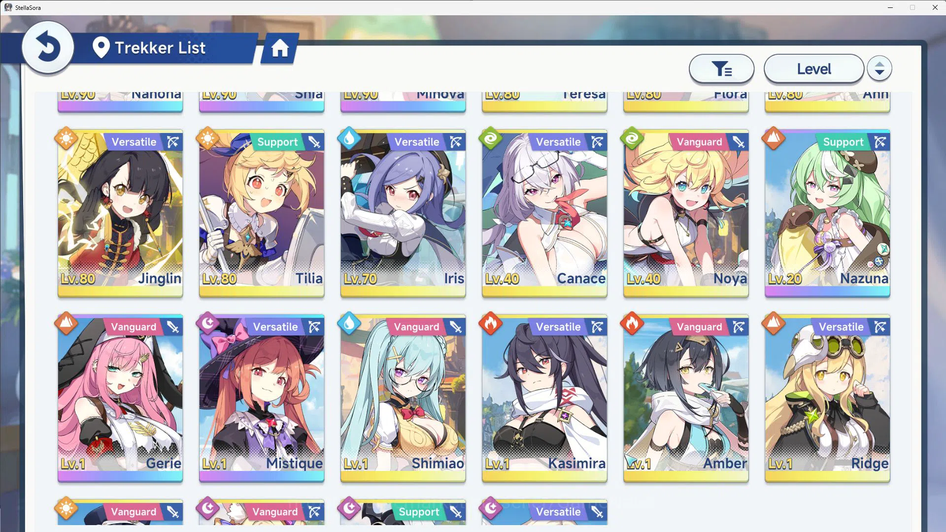 Stella Sora Accounts GLOBAL ENDGAME|12 SSR(Nanoha+ Skin,Chitose,Fuyuka  image 11