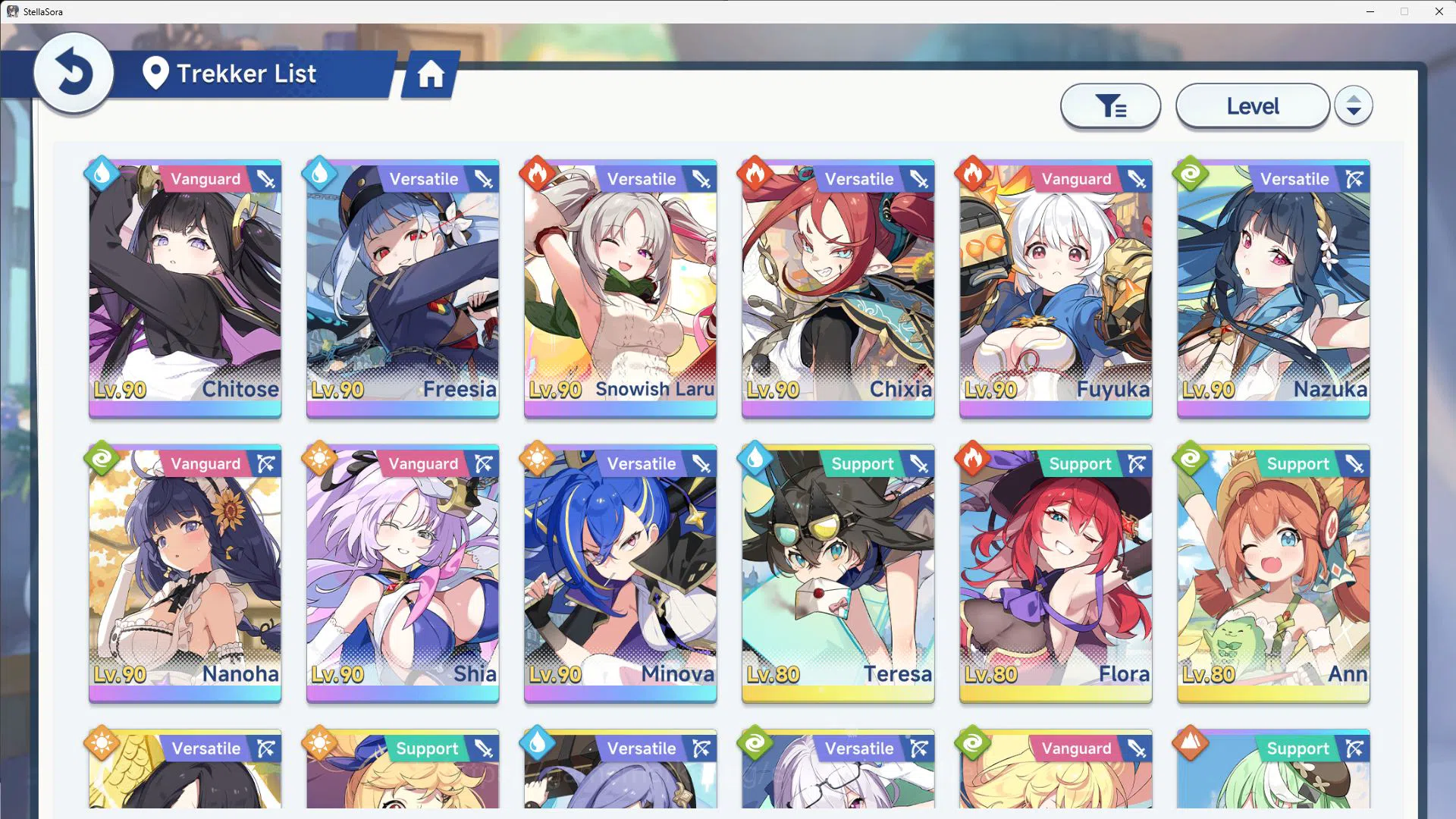 Stella Sora Accounts GLOBAL ENDGAME|12 SSR(Nanoha+ Skin,Chitose,Fuyuka  image 12