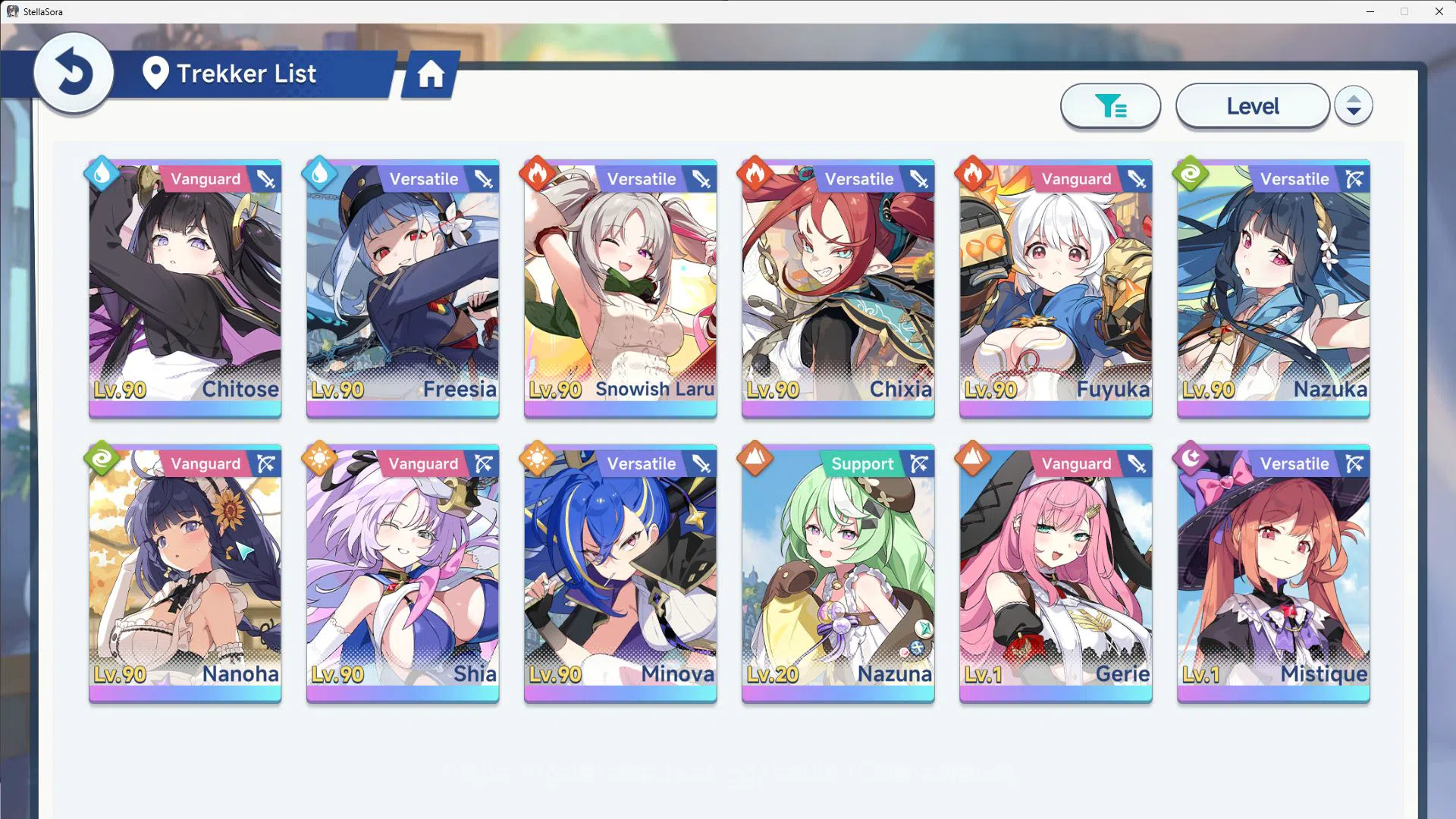 Stella Sora Accounts GLOBAL ENDGAME|12 SSR(Nanoha+ Skin,Chitose,Fuyuka  image 19