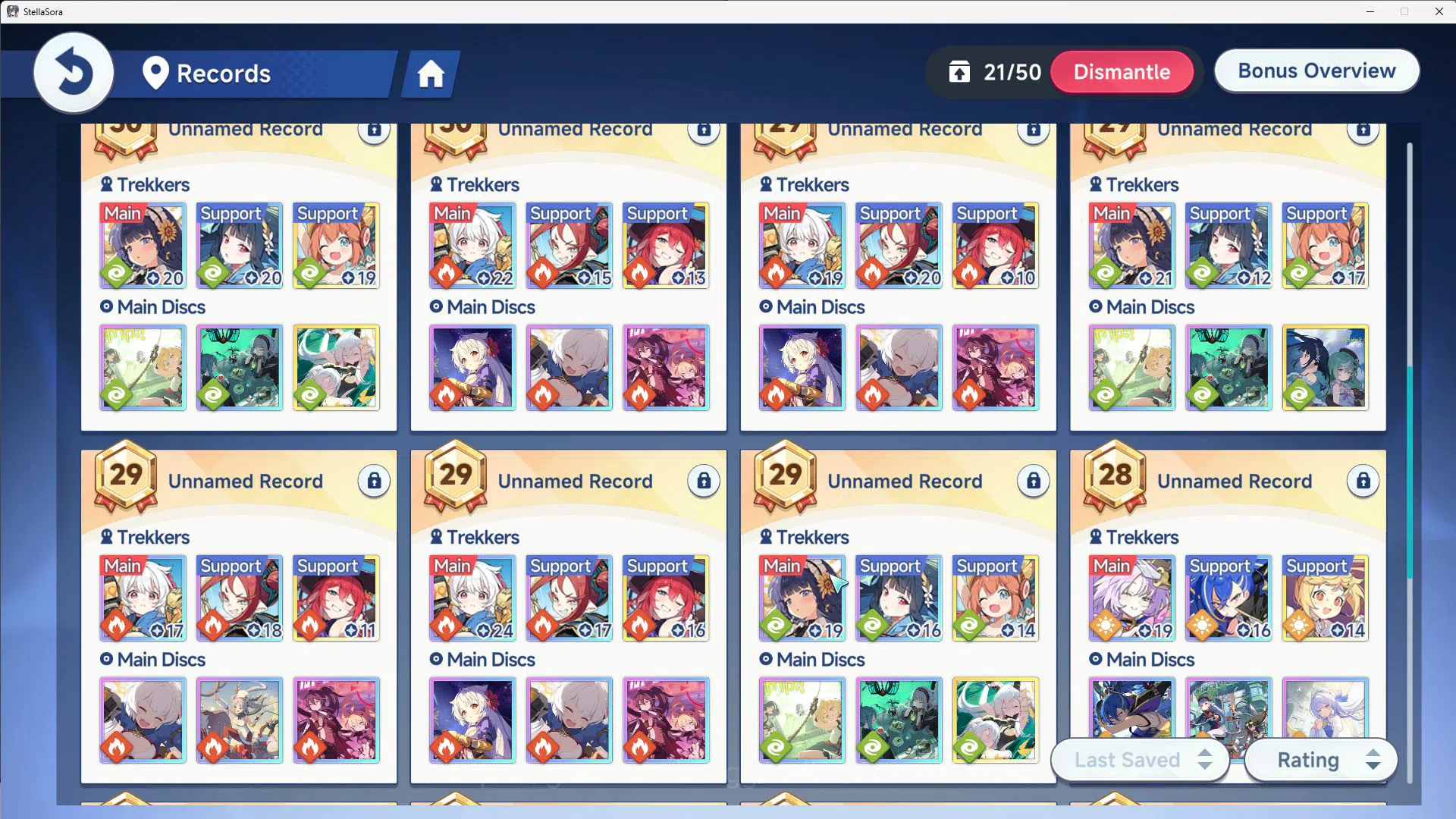 Stella Sora Accounts GLOBAL ENDGAME|12 SSR(Nanoha+ Skin,Chitose,Fuyuka  image 6