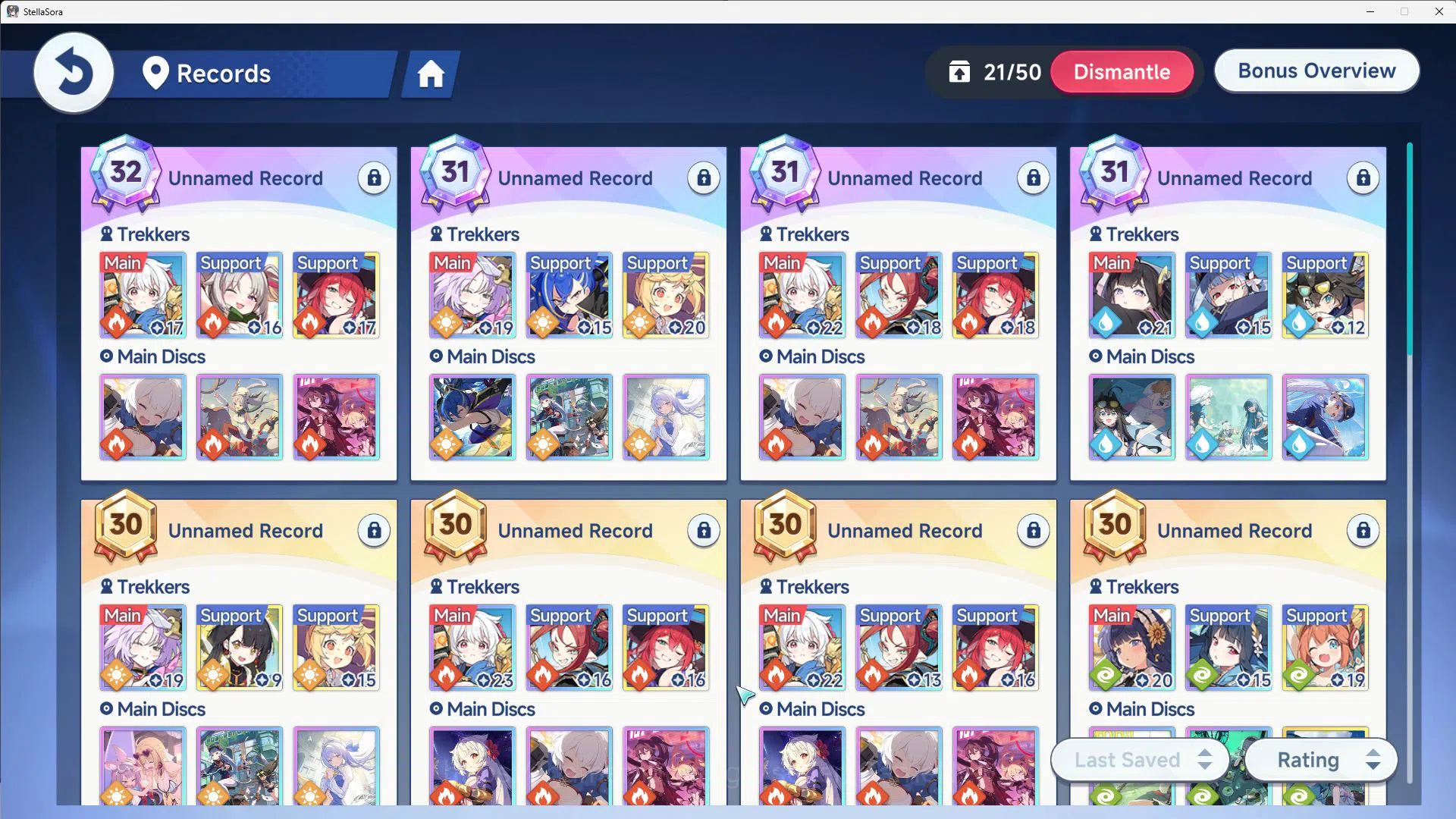 Stella Sora Accounts GLOBAL ENDGAME|12 SSR(Nanoha+ Skin,Chitose,Fuyuka  image 7