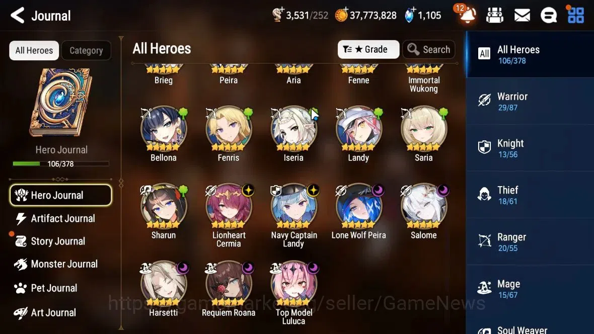 Epic Seven Accounts GLOBAL Unverif|New Era|7 ML(Salome,Harsetti,LW Pei image 3