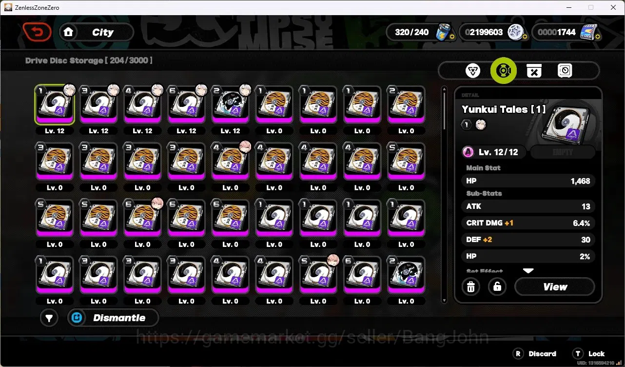 Zenless Zone Zero Accounts ASIA|IK 42|3 Limited,1 VoidHunter [(Nangong Yu+Sig image 12