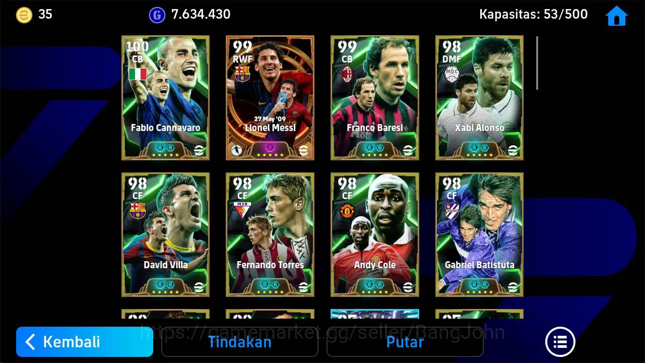 eFootball Accounts Power 3204| messi bigtime old, David silva epic, t image 3