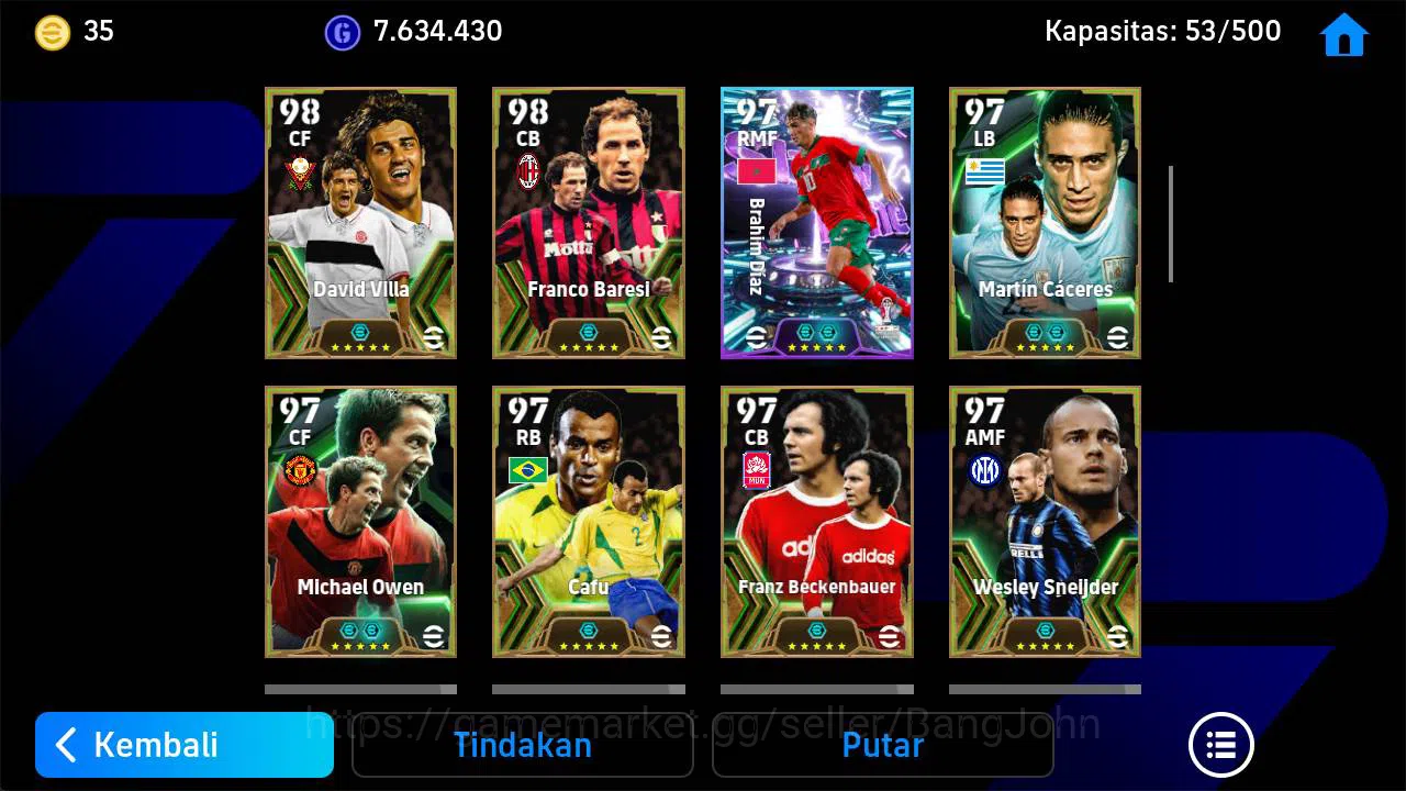 eFootball Accounts Power 3204| messi bigtime old, David silva epic, t image 4