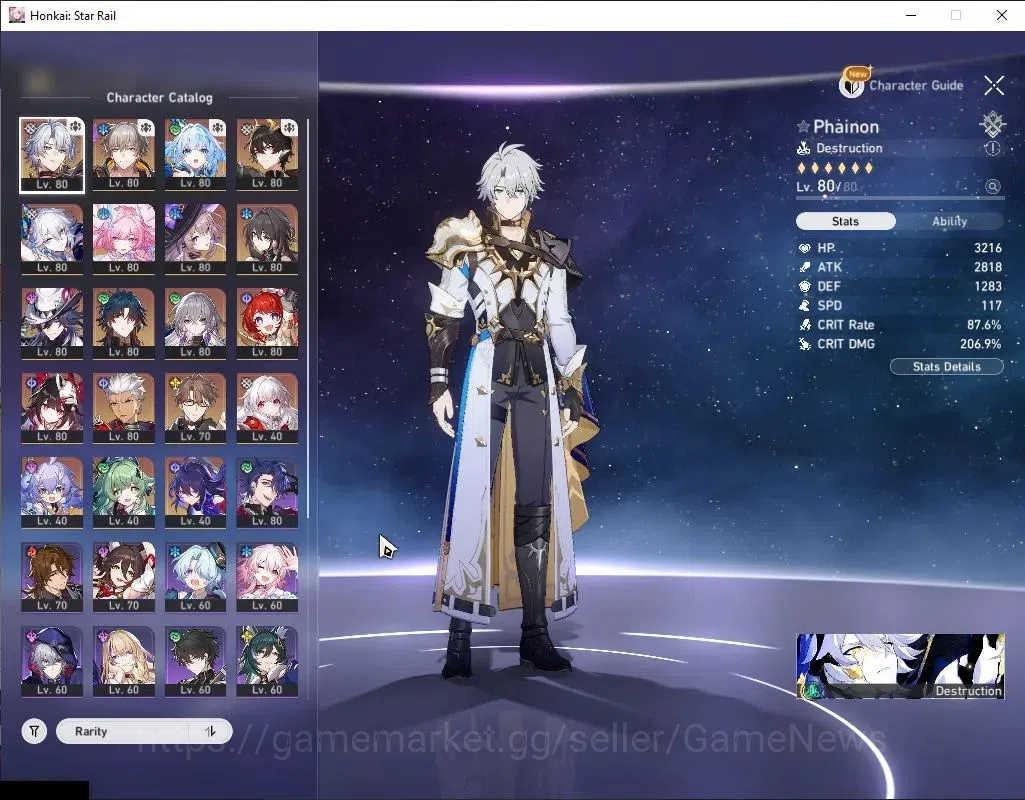 Honkai Star Rail Accounts Asia|TL 70|12 Limited|[Phainon,Yao Guang,Cerydra,A image 5