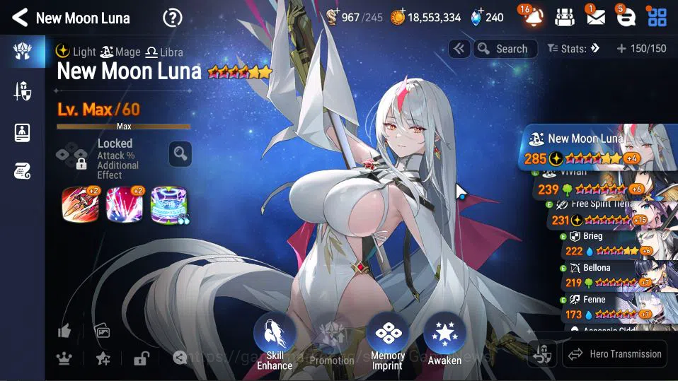 Epic Seven Accounts GLOBAL UNVERIF|6 ML(Salome, NM Luna, MKawerik, Zio image 2