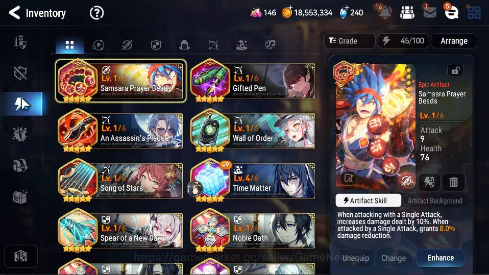 Epic Seven Accounts GLOBAL UNVERIF|6 ML(Salome, NM Luna, MKawerik, Zio image 8