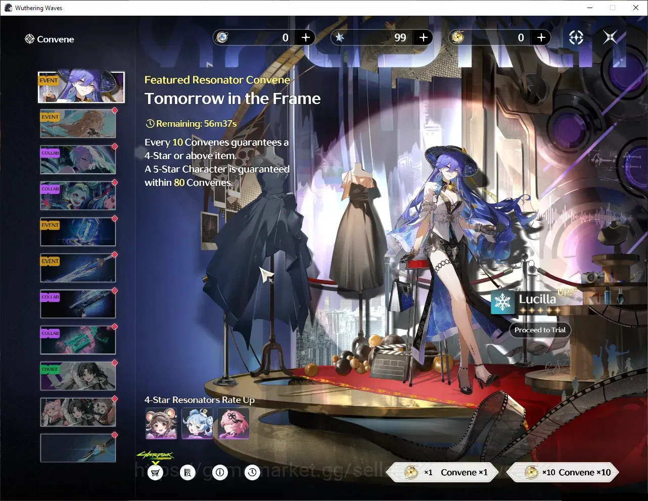 Wuthering Waves Accounts Starter SEA|UL 61|6 Limited+7(5*Weapon),(Hiyuki,Chisa,Zani)+Sign,Lynae,Aemeath,Rebecca,Etc|MC 13