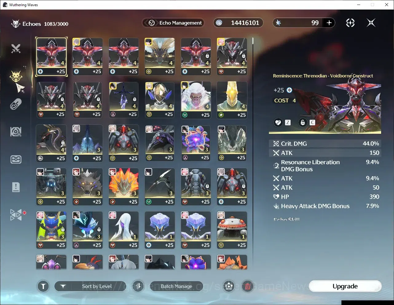 Wuthering Waves Accounts Starter SEA|UL 61|6 Limited+7(5*Weapon),(Hiyuki,Chisa,Zani)+Sign,Lynae,Aemeath,Rebecca,Etc|MC 4