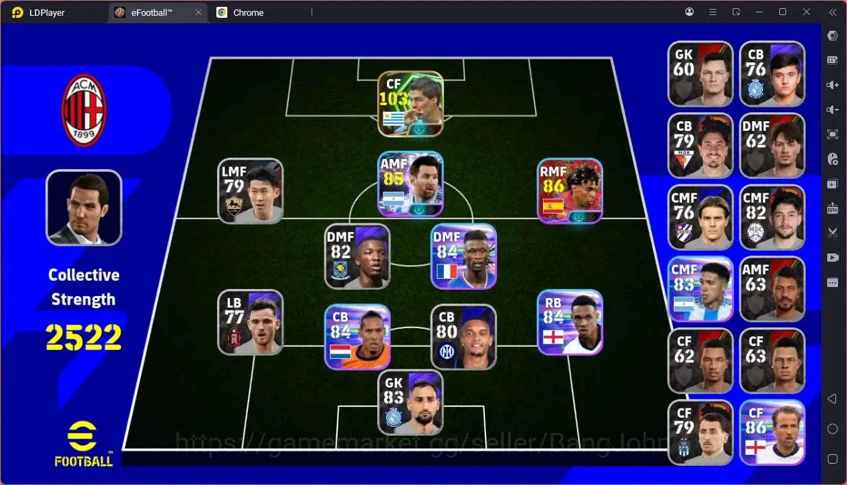 eFootball Accounts Legends & Iconic Players Mobile |PW 2522|Epic Luis Suáre | Showtime Lionel Messi |2026|Check SS EFB2270B 1