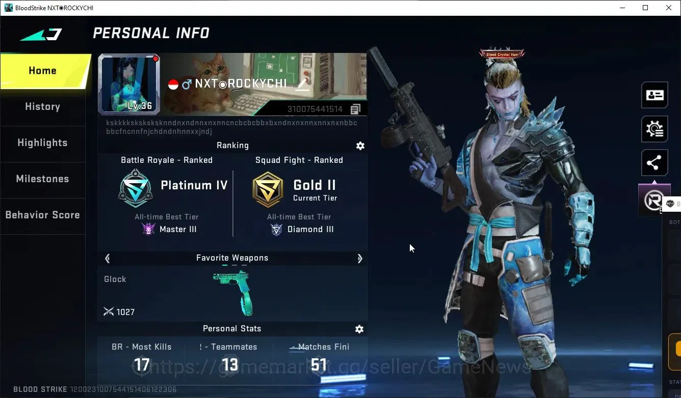 Blood Strike Accounts ASIA| 5 ULTRA [Ethan-RaidMask,VAL,DeAgle,QBZ95,Spe image 2