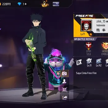Free Fire Accounts Indonesia|M1887-HandOfHope|3 Evo:M1014-ScorpioShatter,UMP-BooyahDay2021,XM8-DestinyGuardian|Jujutsu