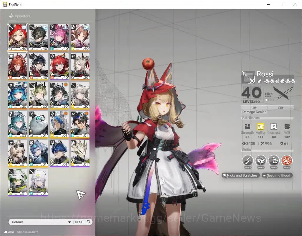 Arknights: Endfield Accounts ASIA|Lv33|7 SSR(2Limited)+10(*6WP)|[RossiP1+Sign,Y image 2