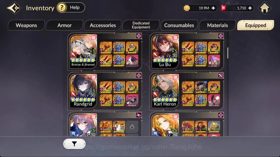 Seven Knights Re:Birth Accounts Global |4 EX7 (Fai,Juri,Gelidus,Melia)|45 TC6(Clem image 9