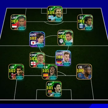 eFootball Accounts Legends & Iconic Players EFOOTBALL COLLECTIVE STRENGTH 3179 • ATEP BLITZ • FORLAN • RAUL • GERRARD
