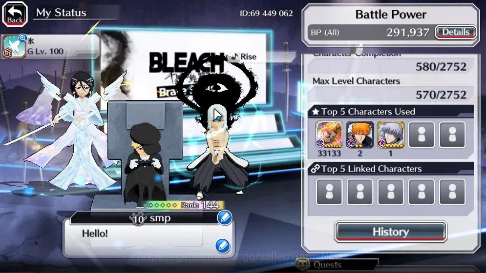 Bleach: Brave Souls Accounts [GLOBAL]30K Orbs|TYBW26 Yukio,TYBW25 Jushiro,10Th  image 3