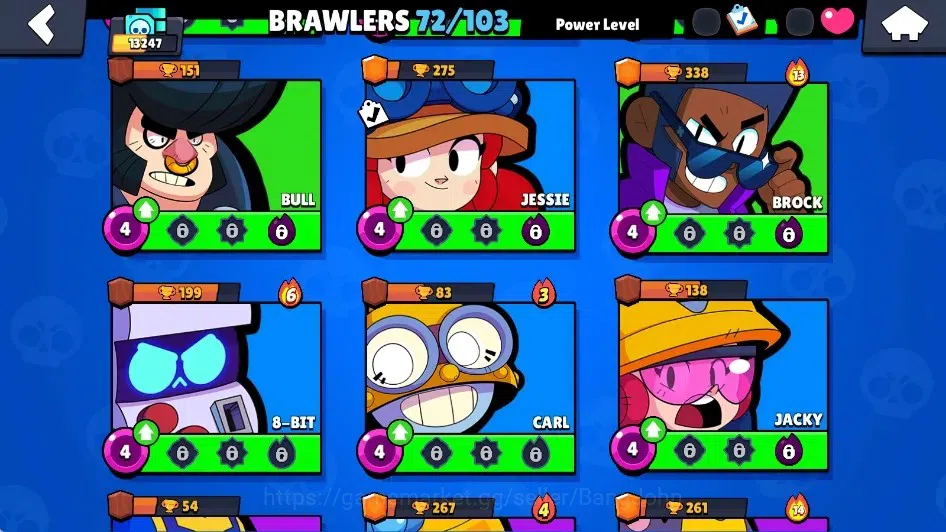 Brawl Stars Accounts Global|13247 Trophy|72 Brawlers-12 Max Lv.|10 Hype image 11