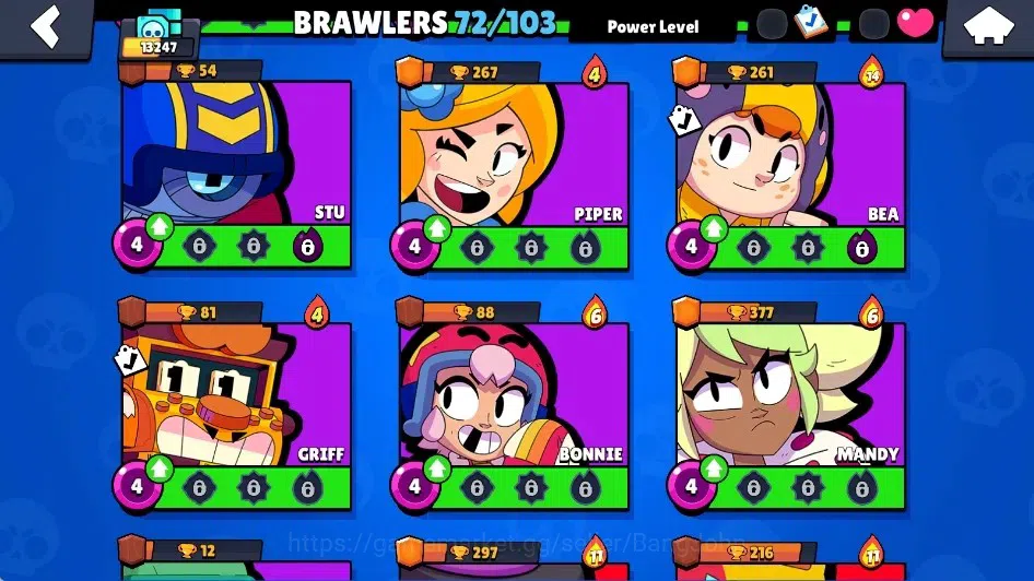 Brawl Stars Accounts Global|13247 Trophy|72 Brawlers-12 Max Lv.|10 Hype image 12