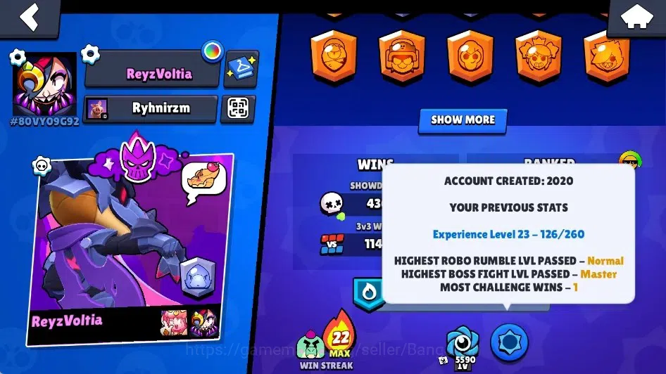 Brawl Stars Accounts Global|13247 Trophy|72 Brawlers-12 Max Lv.|10 Hype image 4