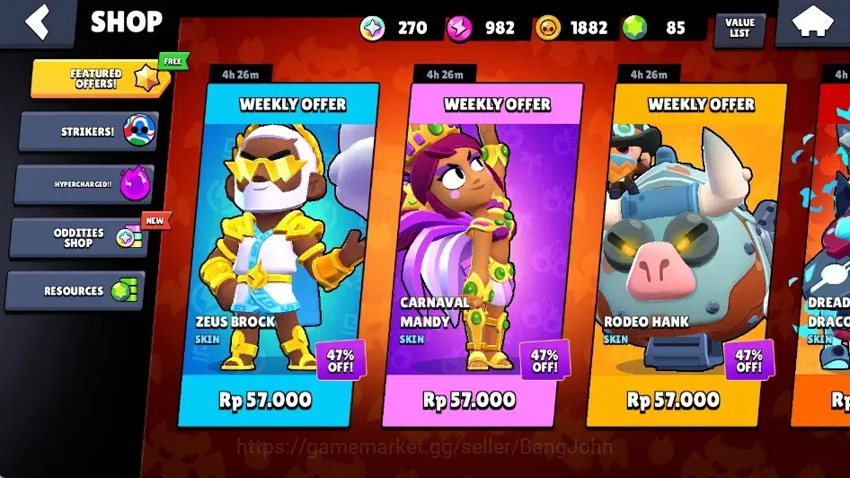 Brawl Stars Accounts Global|13247 Trophy|72 Brawlers-12 Max Lv.|10 Hype image 5