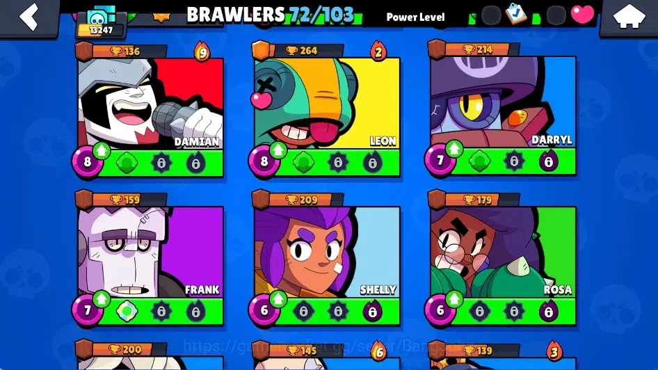 Brawl Stars Accounts Global|13247 Trophy|72 Brawlers-12 Max Lv.|10 Hype image 9