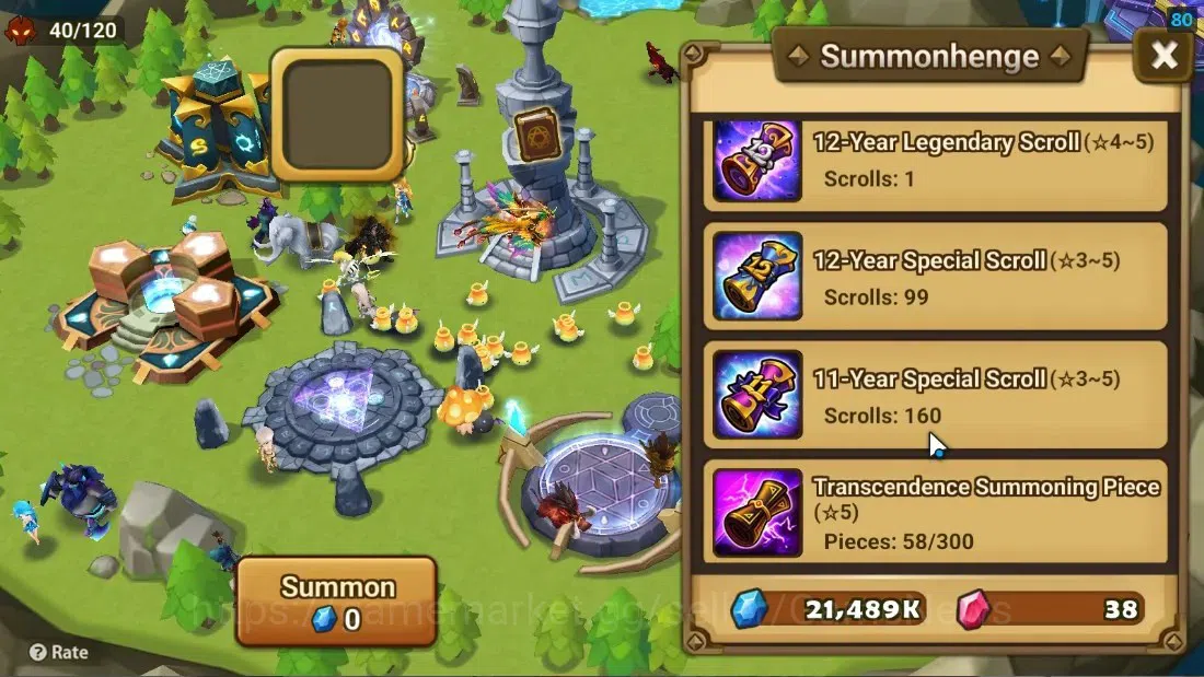 Summoners War: Sky Arena Accounts Starter ASIA|Lv 26|Ready Gacha|99 12 YSC + 160 11 YSC + 3 LAAS + 5 LS + 4 LDS + 119 MS |1 10