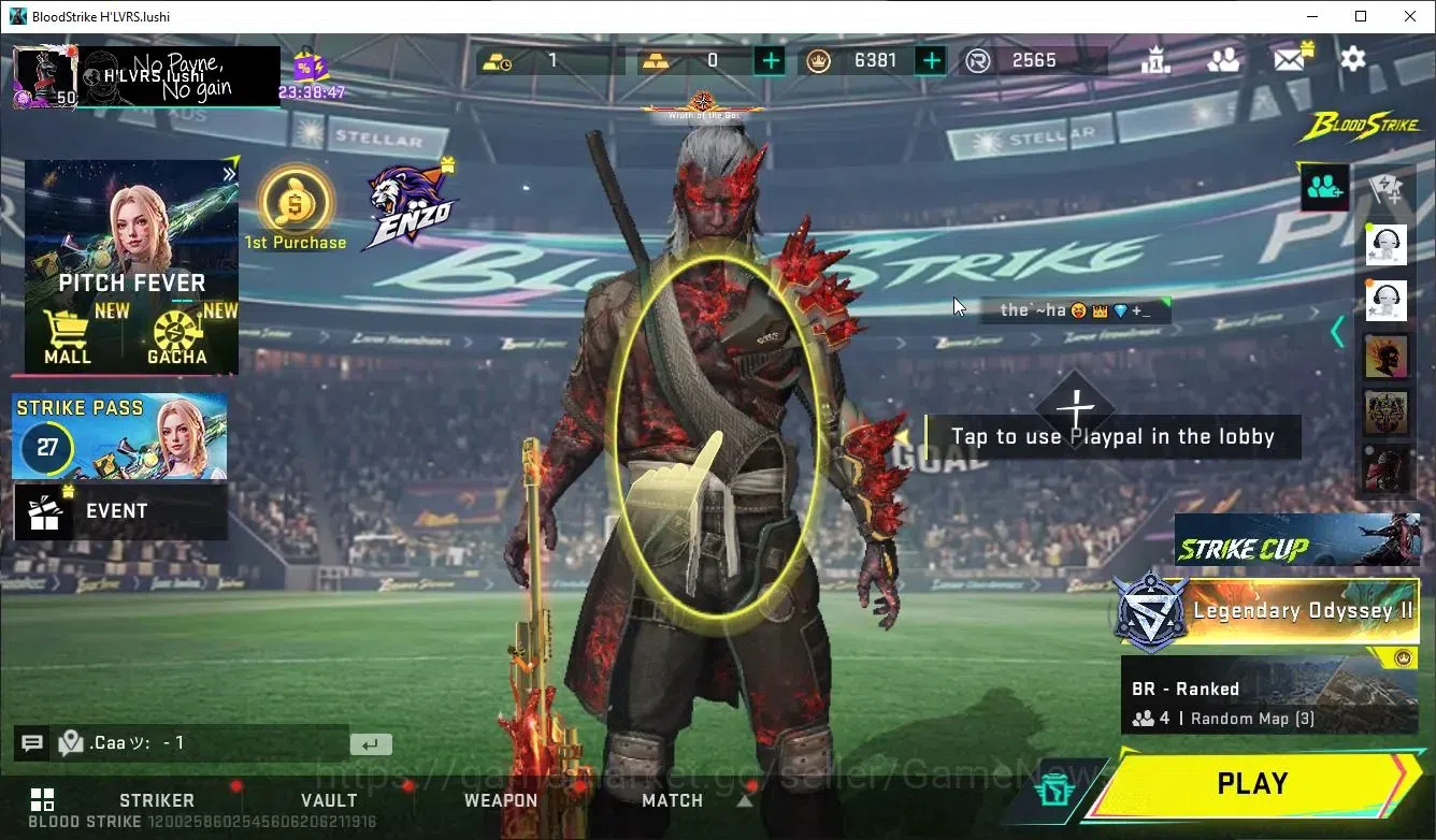 Blood Strike Accounts ASIA|ETERNAL JET-COMET+MELEE Scyth+COLLAB TR FN200 image 1