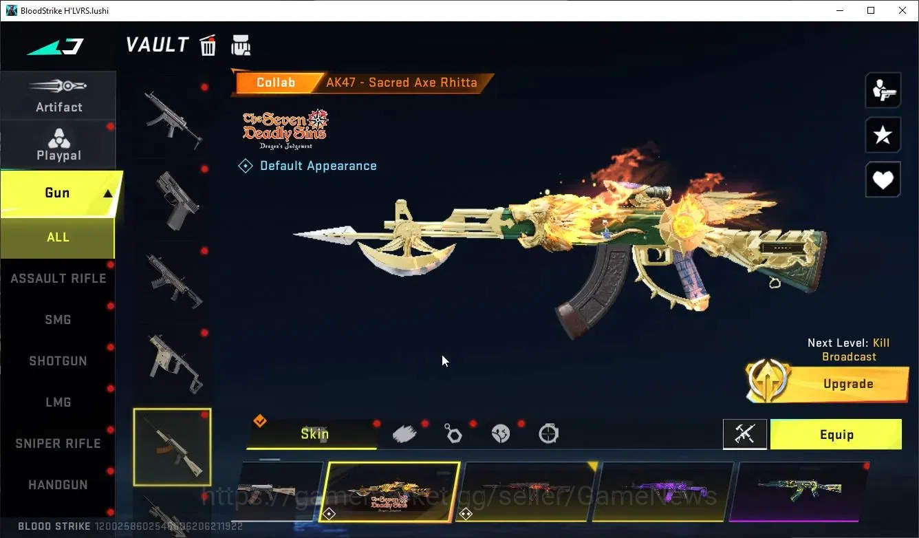 Blood Strike Accounts ASIA|ETERNAL JET-COMET+MELEE Scyth+COLLAB TR FN200 image 18