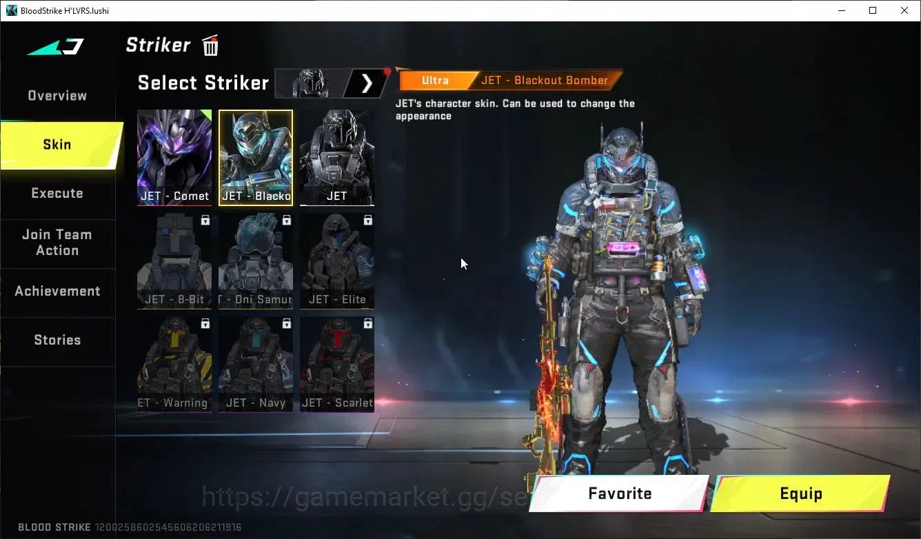 Blood Strike Accounts ASIA|ETERNAL JET-COMET+MELEE Scyth+COLLAB TR FN200 image 4