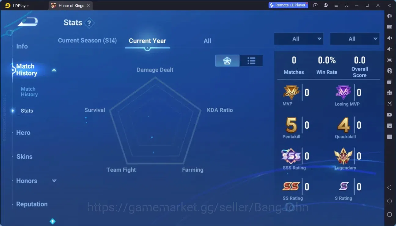 Honor of Kings Accounts Global | 80H 90S | LEGEND Yao, LEGEND Angela, AFO  image 2