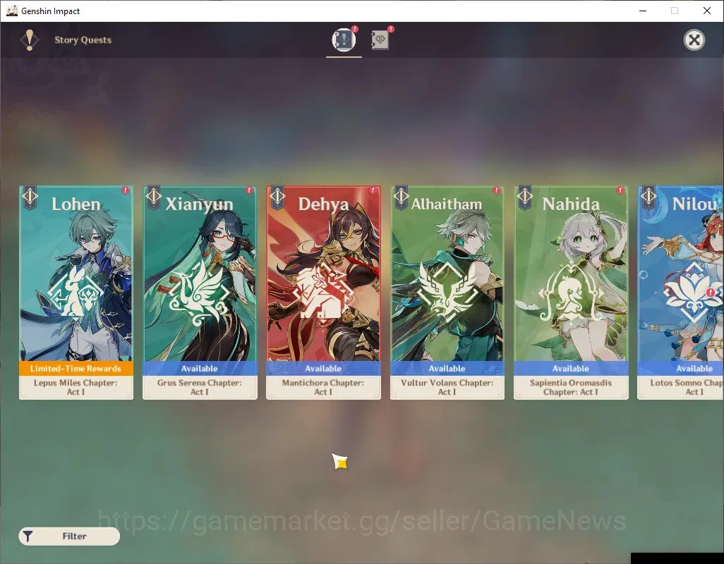 Genshin Impact Accounts ASIA|AR 45|3 Limited + 3 (*5Standard)|Mavuika,Raid image 13