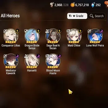 Epic Seven Accounts High-End GLOBAL UnVerif|New Era|8 ML(Har Seti,Cq Lilias,SageB&Sezan,Etc)+Aube,Ab Fumyr,Etc|Abys F