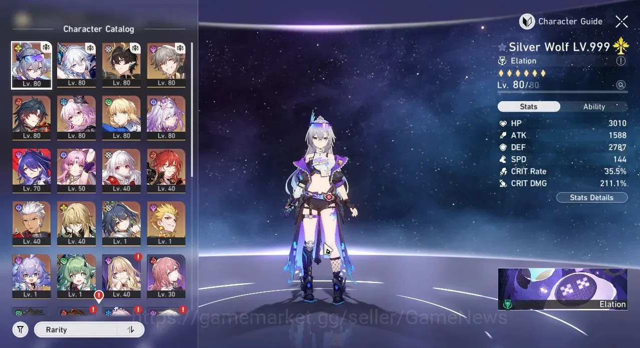 Honkai Star Rail Accounts Others ASIA|TL 65|Free ZZZ|14 Limited|SW999,Yao Guang,M 1