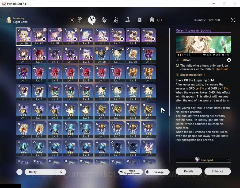 Honkai Star Rail Accounts Asia | TL 22 | 1 Golden Companion Spirit | 1 Limit image 5