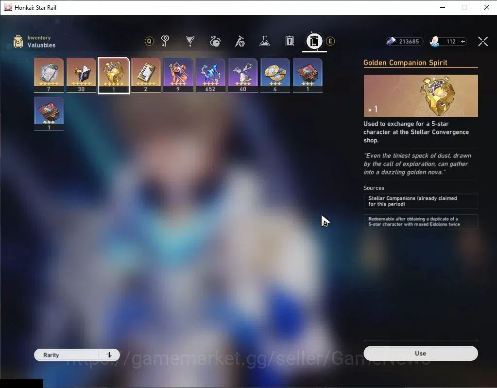 Honkai Star Rail Accounts Asia | TL 22 | 1 Golden Companion Spirit | 1 Limit image 9
